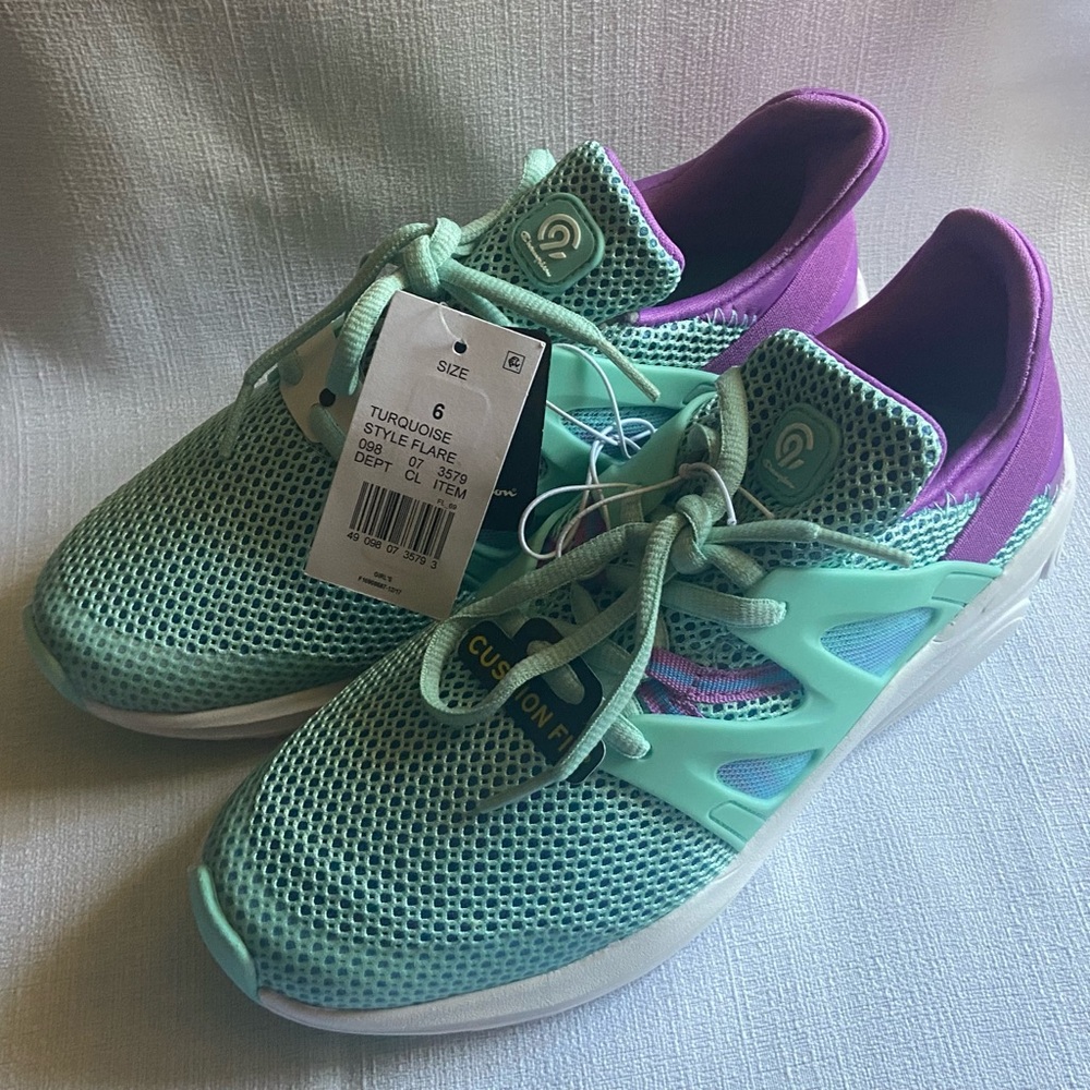 C9 By Champion Cushion Fit Turquoise Flare Sneakers-Flawed